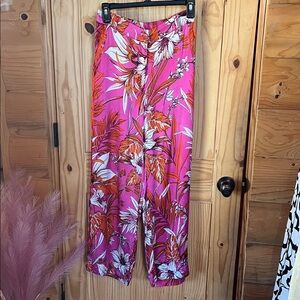 Shirtaporter Silk Floral Pants